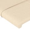 vidaXL Kopfteil Creme 200 x 5 x 118/128 cm Stoff
