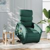 vidaXL Elektrischer Massagesessel mit Aufstehhilfe Dunkelgr&uuml;n Stoff