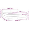 vidaXL Boxspringbett Matratze Cappuccino-Braun 200x200cm Kunstleder