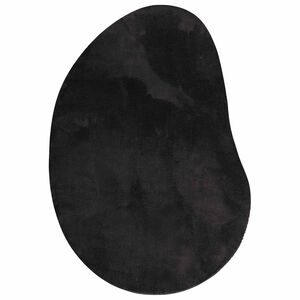 vidaXL Teppich Schwarz 120 x 170 cm Polyester