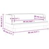 vidaXL Kindersofa Grau 80x45x30 cm Kunstleder