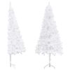 vidaXL K&uuml;nstliche Weihnachtsb&auml;ume PVC und Stahl White