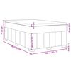 vidaXL Boxspringbett mit Matratze Hellgrau 120x190 cm Stoff