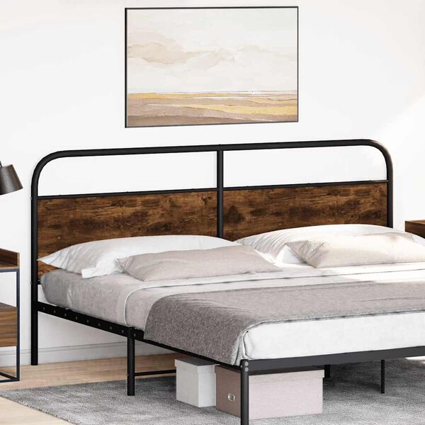 vidaXL Ersatz-Kopfteil R&auml;uchereiche 190 cm Stahl und Holzwerkstoff