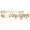 vidaXL 4-tlg. Paletten-Lounge-Set mit Kissen in Rot Holz
