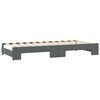 vidaXL Tagesbett Ausziehbar mit Schubladen Dunkelgrau 80x200 cm Stoff