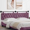 vidaXL H&auml;ngevorderseite Wandmontiert Lila 210 x 55 x 7 cm Samt