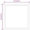 vidaXL LED-Badspiegel 30x30 cm
