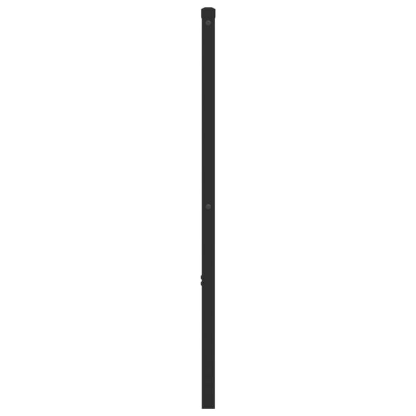 vidaXL Ersatz-Kopfteil Metall Schwarz 120 cm