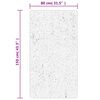 vidaXL Teppich IZA Kurzflor Skandinavischer Look Grau 80x150 cm