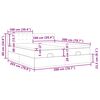 vidaXL Ottoman-Bett mit Matratzen & LED Dunkelblau 200x200 cm Samt
