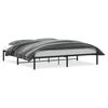 vidaXL Bettgestell Metall Schwarz 193x203 cm