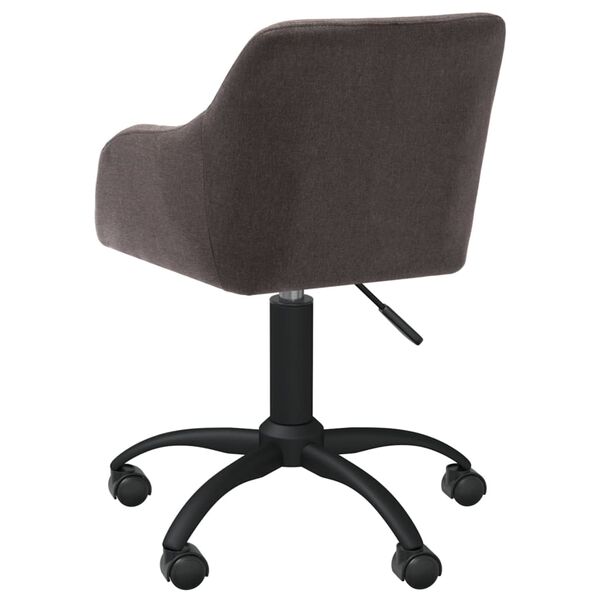 vidaXL Esszimmerstuhl Drehbar Taupe Stoff