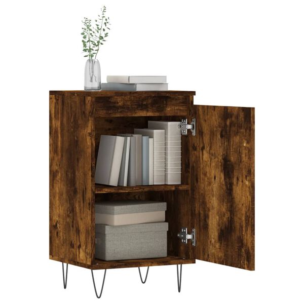 vidaXL Sideboards 2 Stk. R&auml;uchereiche 40x35x70 cm Holzwerkstoff