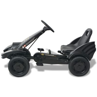 vidaXL Pedal Go-Kart mit verstellbarem Sitz Schwarz