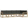 vidaXL Outdoor-Sofagarnitur 4 stk. Wei&szlig; und Anthrazit Polyester