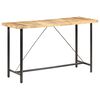 vidaXL Bartisch 180x70x107 cm Raues Mangoholz
