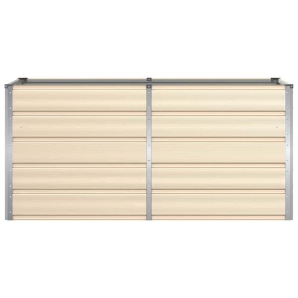 vidaXL Pflanzk&uuml;bel Elfenbein 160 x 80 x 75 cm Stahl