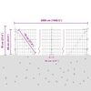 vidaXL Zaun mit Pfosten Gr&uuml;n 0,6 x 50 m Stahl und PVC