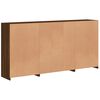 vidaXL Sideboard mit LED-Leuchten Braun Eichen-Optik 202x37x100 cm