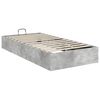 vidaXL Ottoman Bettgestell Betongrau 100 x 200 cm Holzwerkstoff