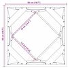 vidaXL Pflanzk&uuml;bel 2 pcs Wei&szlig; 50 x 50 x 50 cm Stahl