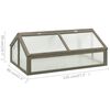 vidaXL Gew&auml;chshaus 120x80x50 cm Tannenholz