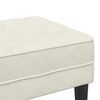vidaXL Bank mit Kissen Creme 113 x 57 x 39 cm Samt