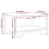 vidaXL Couchtisch Schwarz 75x51x40 cm Holzwerkstoff