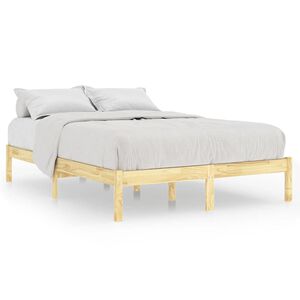vidaXL Massivholzbett 135x190 cm