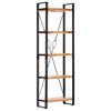 vidaXL B&uuml;cherregal 5 F&auml;cher 60x30x180 cm Akazie Massivholz