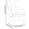 vidaXL Relaxsessel Stoff Weinrot
