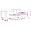 vidaXL Tagesbett Rosa 100x200 cm Samt