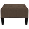 vidaXL Schlafsofa 2-Sitzer mit Hocker Braun Mikrofasergewebe