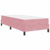 vidaXL Boxspringbett mit Matratze Rosa 100 x 220 cm Stoff