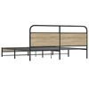 vidaXL Metallbett ohne Matratze R&auml;uchereiche 193x203 cm