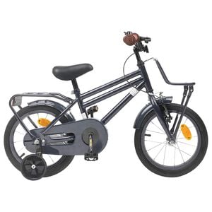 vidaXL Kinderfahrrad 12 Zoll f&uuml;r 2-4 Jahre alt Dunkelgrau