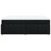 vidaXL Boxspringbett mit Matratze Schwarz 140x190 cm Stoff