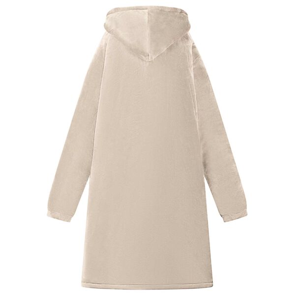 vidaXL Decken-Hoodie Beige S Fleece und Flanell