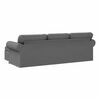 vidaXL Sofa Dunkelgrau