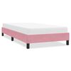 vidaXL Bettgestell ohne Matratze Rosa 100x220 cm Samt