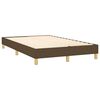 vidaXL Boxspringbett mit Matratze & LED Dunkelbraun 120x190 cm Stoff