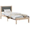 vidaXL Bettrahmen Dunkelgrau 80 x 200 cm Massives Kiefernholz