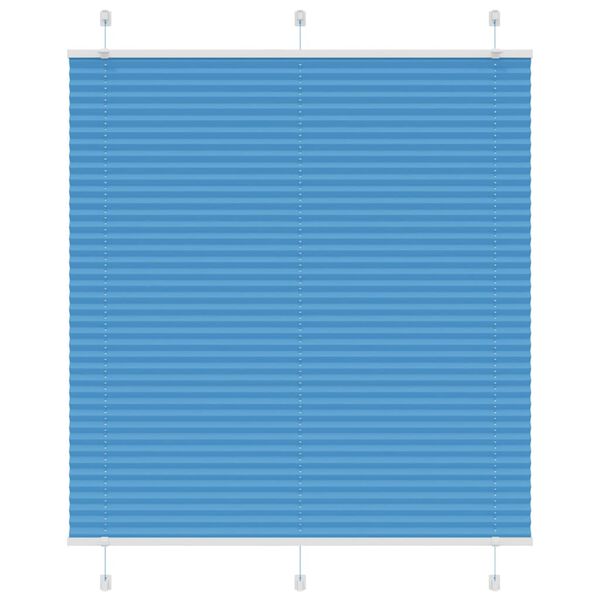 vidaXL Plissee Blau 120x150 cm Stoffbreite 119,4 cm Polyester