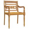 vidaXL 7-tlg. Garten-Essgruppe Massivholz Teak