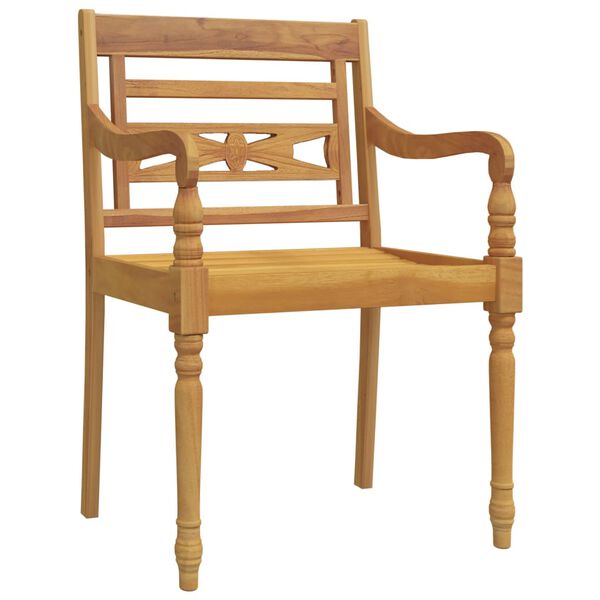 vidaXL 7-tlg. Garten-Essgruppe Massivholz Teak