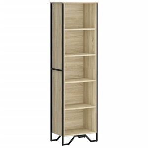 vidaXL B&uuml;cherregal Sonoma-Eiche 50x31x169 cm Holzwerkstoff