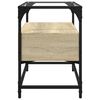 vidaXL TV-Schrank mit Glasplatte Sonoma-Eiche 60x35x51cm Holzwerkstoff