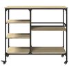 vidaXL K&uuml;chenwagen Sonoma-Eiche 100x45x89,5 cm Holzwerkstoff