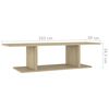 vidaXL TV-Wandschrank Sonoma-Eiche 103x30x26,5 cm